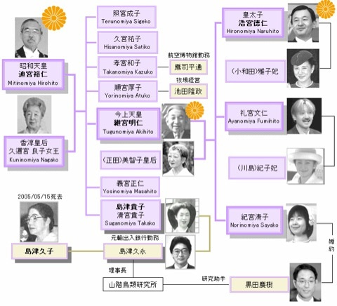 島津貴子：家系図
